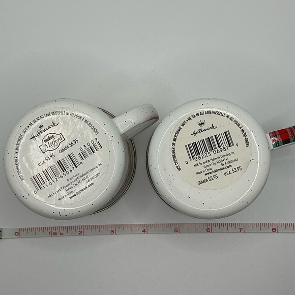 Hallmark Christmas Lot of 2 Coffee Tea Mug Cup Santa MITFORD‎ Jan Karan Snowman - Picture 4 of 5